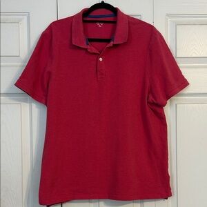 BODEN Rich Red Men's X-Large Polo Shirt Cotton Navy Blue Casual